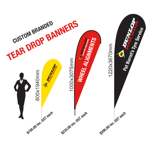 Tear Drop Flags