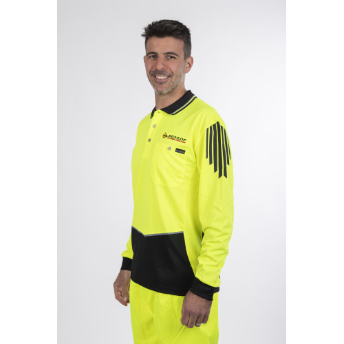 ZH310 Hi Vis Cooldry Long Sleeve Polo 